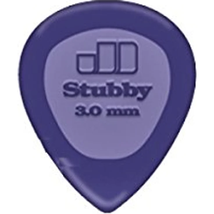 Jim Dunlop Plektrum Big Stubby 3,00mm, 24er Pack mit griffiger Oberfläche und präziser Spitze – Bild 1