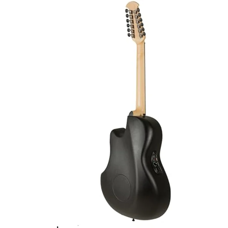 Ovation Pro Series Elite 2058-TX-5-G, 12-saitige Akustikgitarre mit massiver Fichtendecke, Contour Bowl Body, schwarzem Textur-Finish und OPPro Preamp – Bild 5