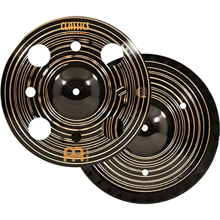 Meinl Cymbals Classics Custom Dark Trash Stack, 12 Zoll Schlagzeugbecken mit dunklem Finish und aggressivem Klang, B12 Bronze – Bild 4