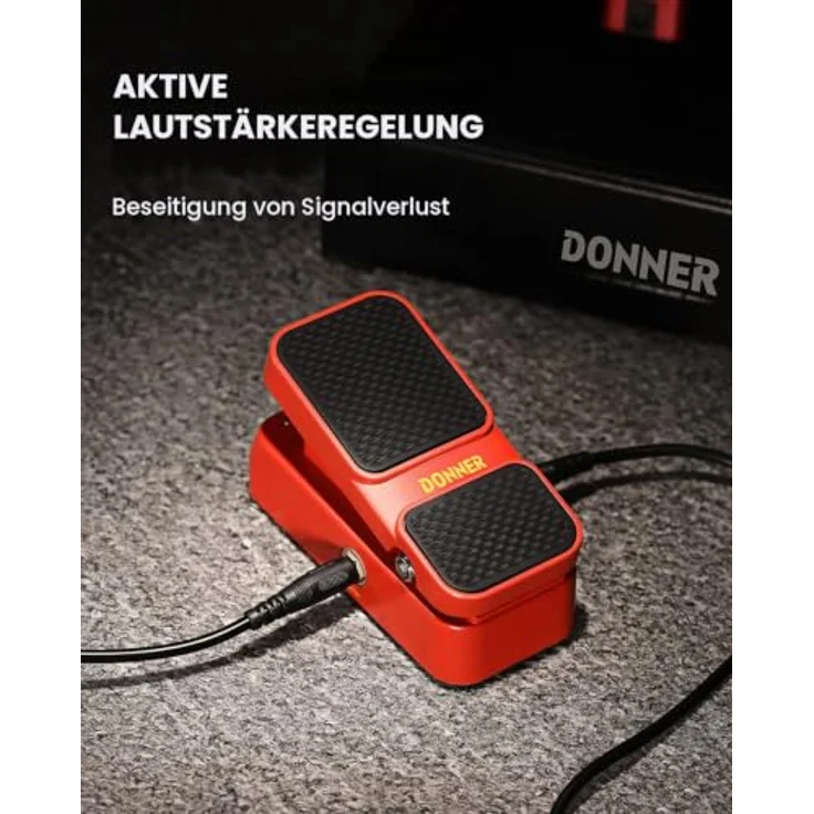 Donner Wah Volume Pedal, 2 in 1 Mini-Vintage-Effektpedal mit aktivem Wah-Wah-Lautstärkeregler, leicht und tragbar – Bild 4