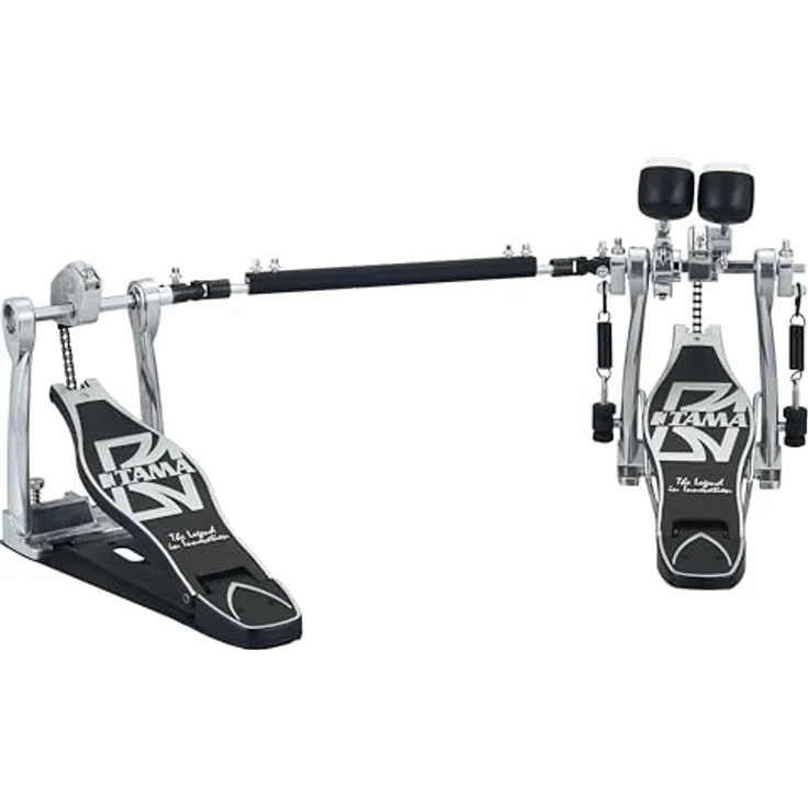 Tama HP30TW, Bass Drum Double Pedal, robuste Doppelfußmaschine mit Single Kette, einstellbarer Federspannung und Dual Beater – Bild 3
