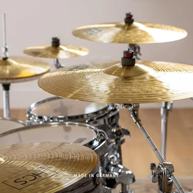Meinl HCS Expanded Cymbal Set, Schlagzeugbecken aus Messing mit 14" Hi-Hat, 16" Crash, 18" Crash, 20" Ride und 10" Splash – Bild 6