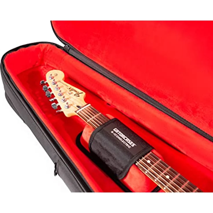 Gator Icon Dreadnought Ac. Guitar BK, Gigbag für Dreadnought Westerngitarre, witterungsbeständiges schwarzes 1000D Nylon, mit versteckten Rucksackgurten und Regenhülle – Bild 14