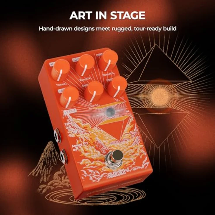 Klowra Verdict Polyphonic Octaver, Effektpedal für E-Gitarre mit polyphoner Oktav-Engine, USB-C, Dry-Ausgang und True/Buffered Bypass – Bild 7