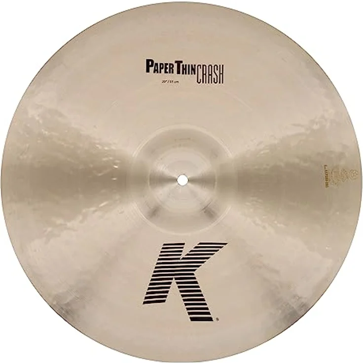 Zildjian K-Series Paper Thin Crash 20", hochwertiges Crash Becken für Schlagzeug, ausgewogene Verarbeitung – Bild 1