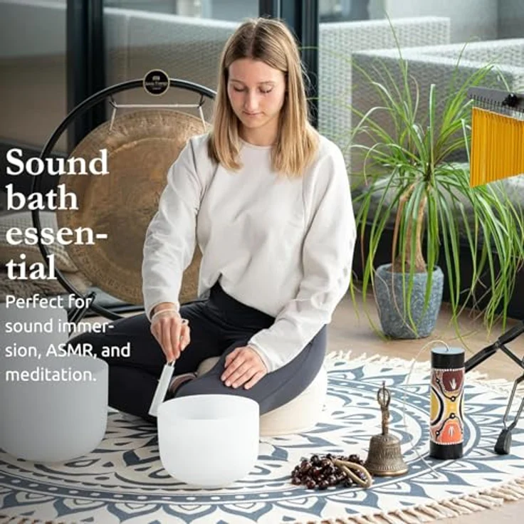 Sonic Energy Pala Nussschalen Shaker, ca. 28 cm, Klangvolles Soundeffekt-Instrument mit Handgelenkband für Therapie und Percussion – Bild 4