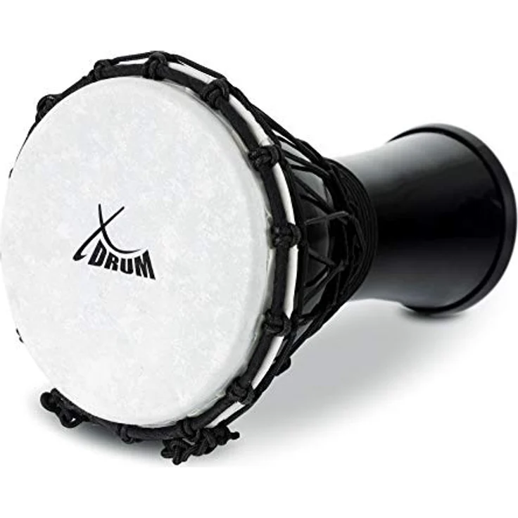 XDrum Primero Junior Djembe 31cm, PVC mit Schnur-Stimmsystem, kompakt und leicht, schwarz – Bild 5