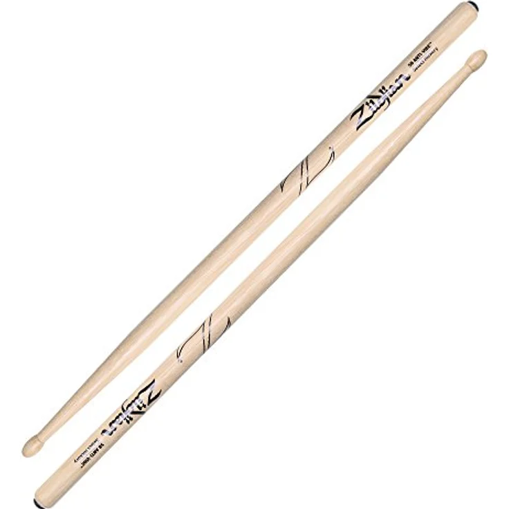 Zildjian 5B Hickory Drumsticks mit Anti-Vibe™, Holzspitze