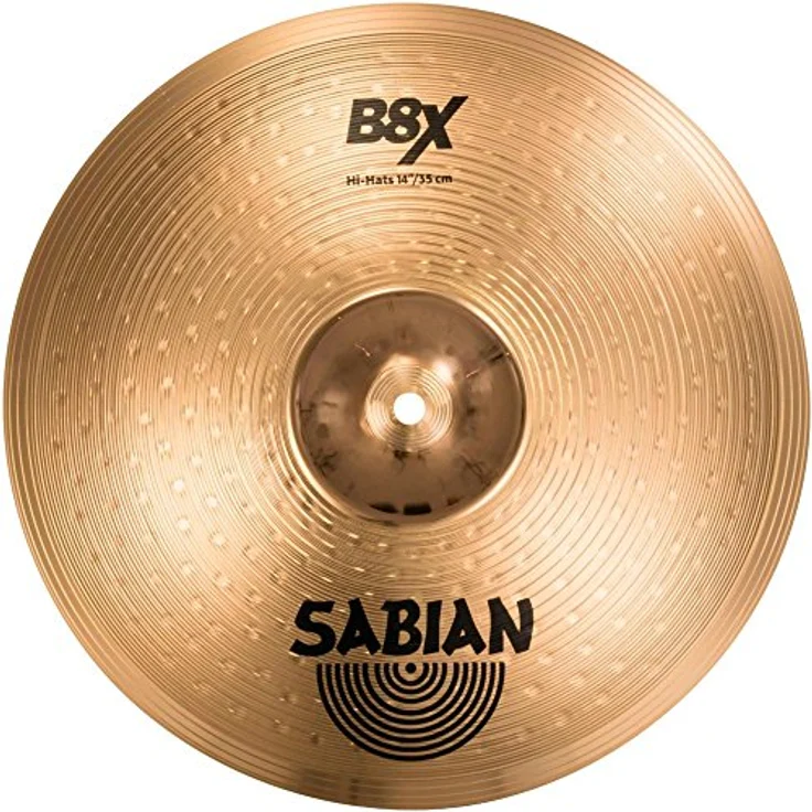 Sabian 14" B8X Hi-Hat Becken, knackige und lebendige Stick- und Pedalansprache, bronzefarben – Bild 2