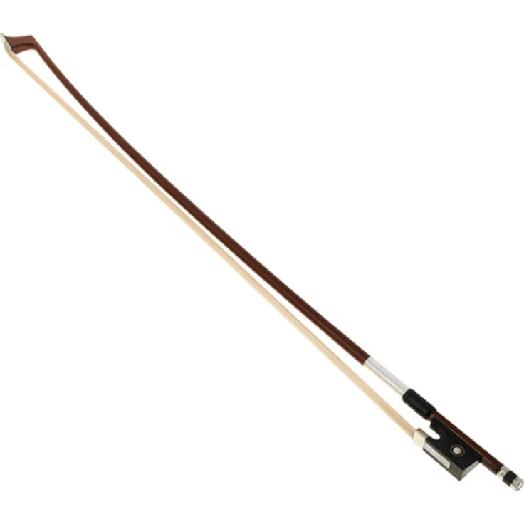 Alfred Stingl by Höfner AS22 V1/8 Violin Bow, Massaranduba Holzbogen mit Neusilberbewicklung und Ebenholzfrosch