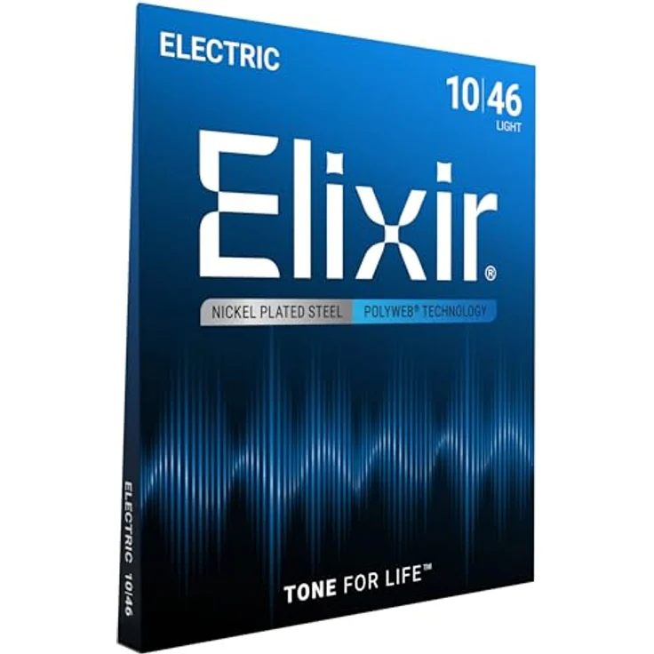 Elixir® E-Gitarrensaiten POLYWEB® Beschichtung, Light (.010-.046), nickelbeschichtet, langlebiger Ton – Bild 5