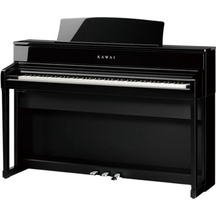 Kawai CA-701 EP, Digitalpiano mit 88 gewichteten Tasten, 96 Sounds und 5" Touch Screen, hochglanz schwarz