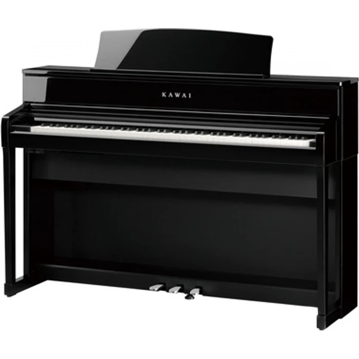 Kawai CA-701 EP, Digitalpiano mit 88 gewichteten Tasten, 96 Sounds und 5" Touch Screen, hochglanz schwarz