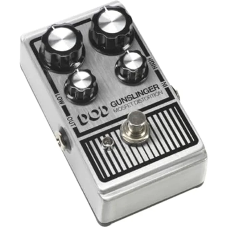 Digitech DOD Gunslinger, Mosfet Distortion Pedal mit True Bypass, leichtem Aluminium Gehäuse, 9V/18V Betrieb – Bild 3