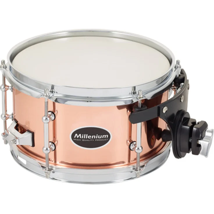 Millenium 10"x5,5" Copper Side Snare, Einzeltrommel mit 1,2mm Kupferkessel und Rims Haltesystem