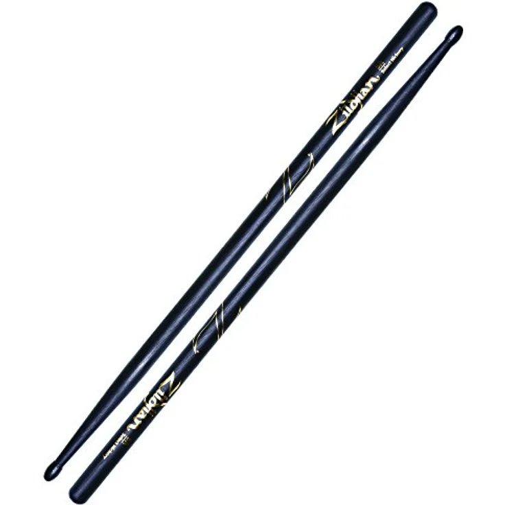 Zildjian 5AN Black Hickory, Drumsticks mit ovalem Nylon-Kopf, schwarz, 406 mm Länge, 14,2 mm Durchmesser – Bild 2