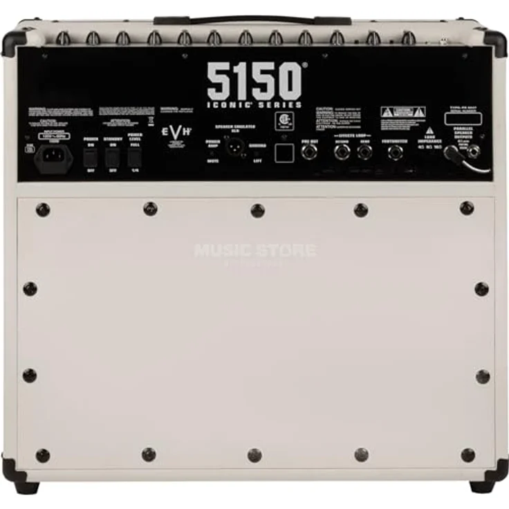 Evh 5150 Iconic 40W 1x12 Combo IV, Röhren Combo Verstärker für E-Gitarre mit 2 Kanälen, 40 Watt, Ivory – Bild 4