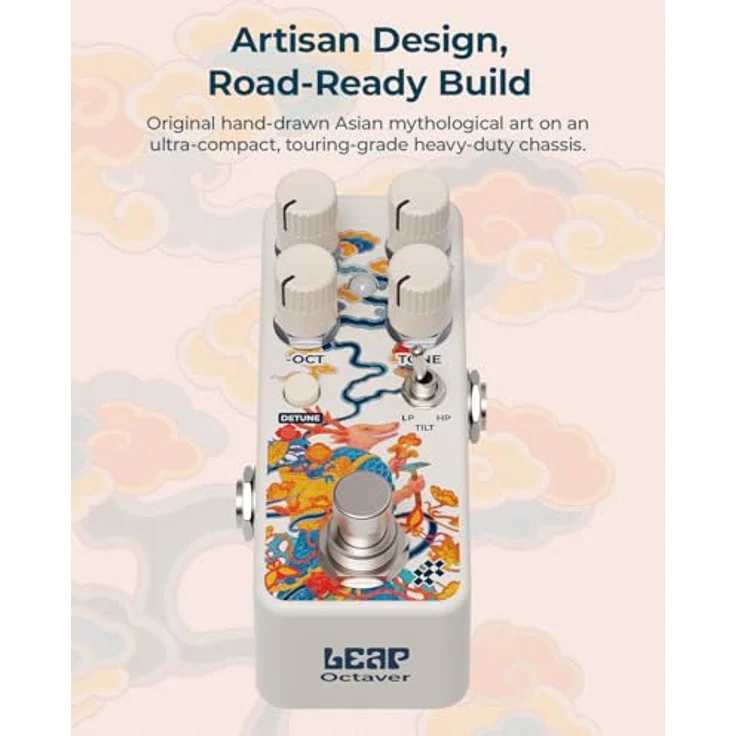Klowra Leap Polyphonic Octave, digitales Effektpedal für E-Gitarre & Bass mit Freeze-Funktion und drei Filtermodi – Bild 7
