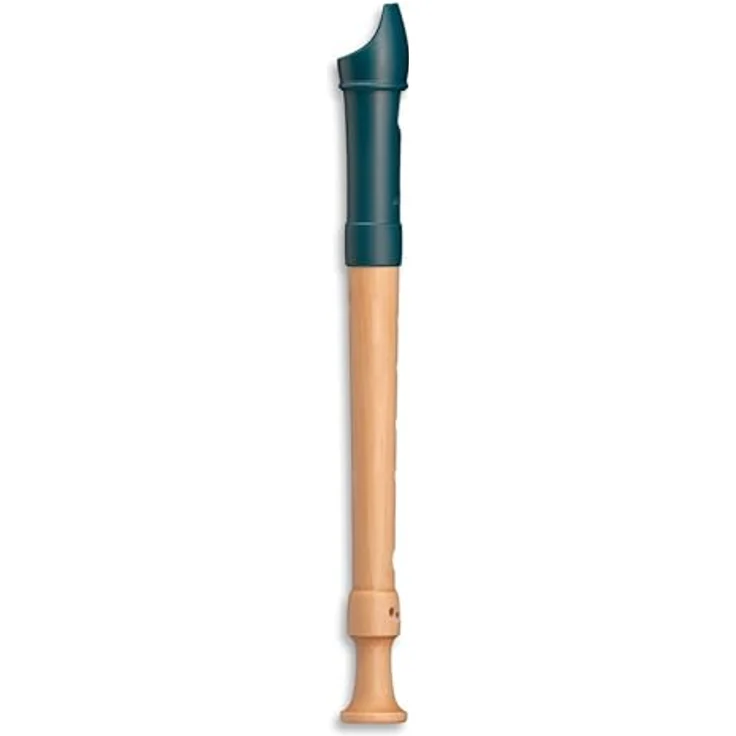 Mollenhauer 17213 Fipple Dege Soprano G DH, Sopranblockflöte in C mit Doppelloch, Kunststoffkopf und Ahornholz-Unterstück, seeblau – Bild 3