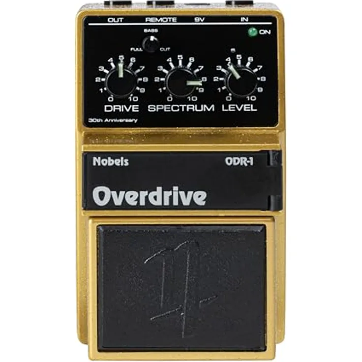 Nobels ODR-1 30th Ltd., Limitiertes Overdrive-Pedal für E-Gitarre und Bass in Gold, 5000 Stück weltweit, mit Bass-Cut-Regler und Zertifikat
