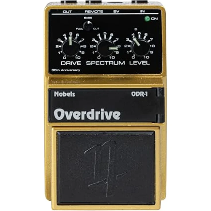 Nobels ODR-1 30th Ltd., Limitiertes Overdrive-Pedal für E-Gitarre und Bass in Gold, 5000 Stück weltweit, mit Bass-Cut-Regler und Zertifikat – Bild 1