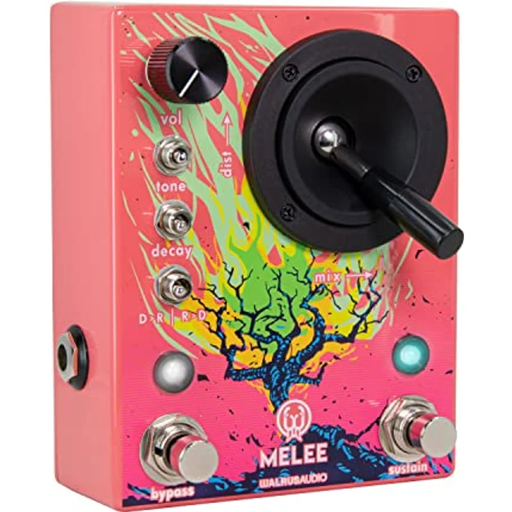 Walrus Audio Melee, Overdrive-Pedal mit High-Gain Distortion und Reverb, Joystick-Regler, 3 Reverb Modes, Made in USA – Bild 2