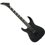 Jackson JS22-L Dinky BLK, Linkshänder E-Gitarre mit Linde Korpus, Ahorn Hals, 24 Jumbo Bünde und 2x Humbucker, schwarz