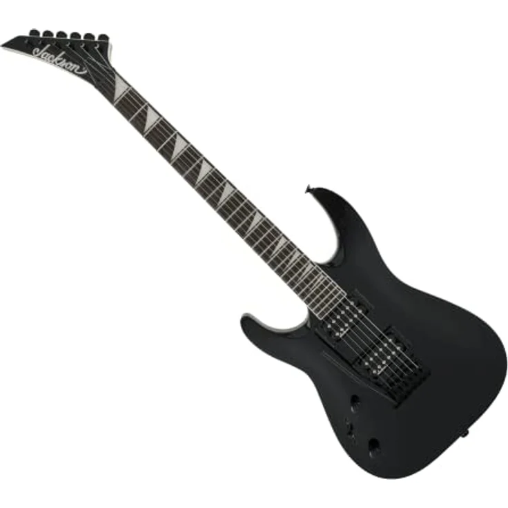 Jackson JS22-L Dinky BLK, Linkshänder E-Gitarre mit Linde Korpus, Ahorn Hals, 24 Jumbo Bünde und 2x Humbucker, schwarz – Bild 1
