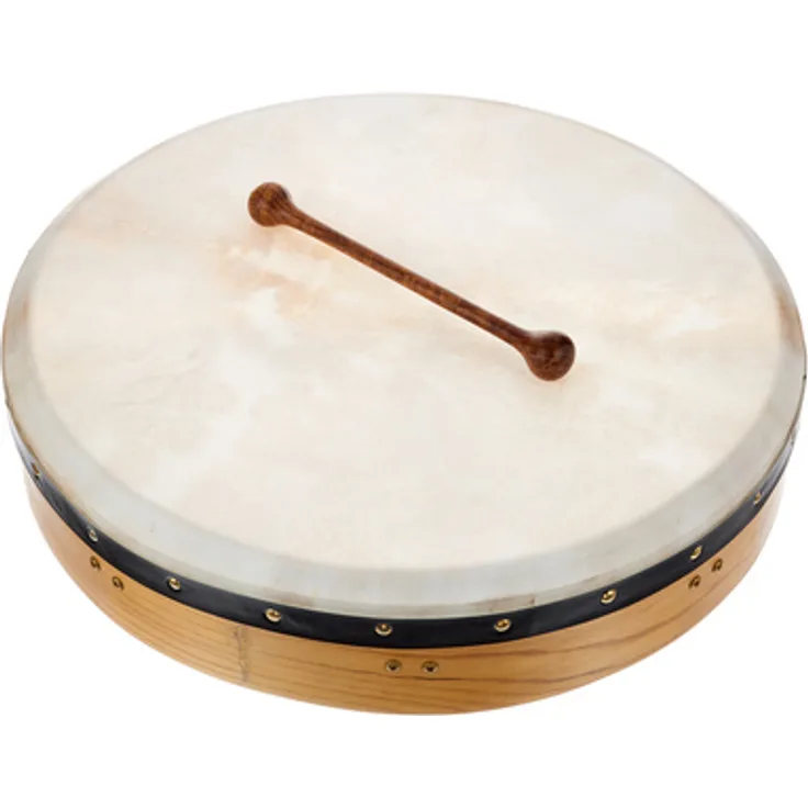 Millenium 18"x3,5" Bodhran, stimmbar, Ziegenfell, Rahmen aus Red Cedar, inklusive Schlägel und Stimmschlüssel