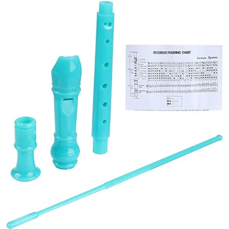 Tioamy Sopran Recorder Flöte, 8-Loch Blockflöte aus Kunststoff in C mit Tasche und Flötenwischer für Kinder, 32 cm, abnehmbares Design, hohe Klangqualität für Anfänger – Bild 2