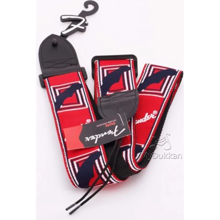 Fender Monogramm Strap RWB, Gitarrengurt verstellbar von 91 - 147 cm, rot/weiß/blau – Bild 4