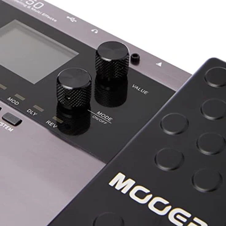 MOOER GE150 Amp Modelling Multi Effects Pedal, 55 AMP-Modelle, 151 Effekte, 200 Patches, schwarz – Bild 4