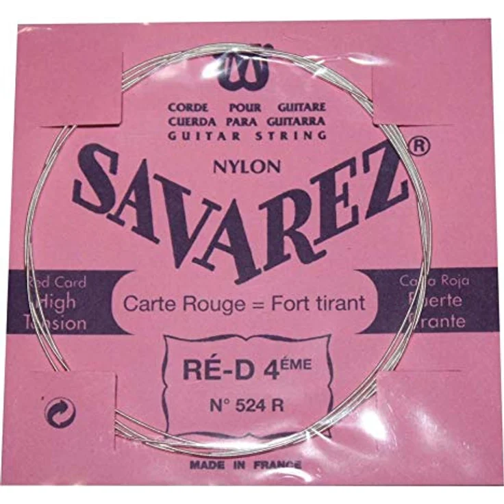 Savarez Traditional Concert 524R, klassische Gitarre Einzelsaiten - Re4w Standard, geeignet für 520F, 520P, 520R, 520P1, 520P3 - versilberte Kupferumwicklung, warmes Klangbild, Stärke 0.029 Zoll – Bild 3