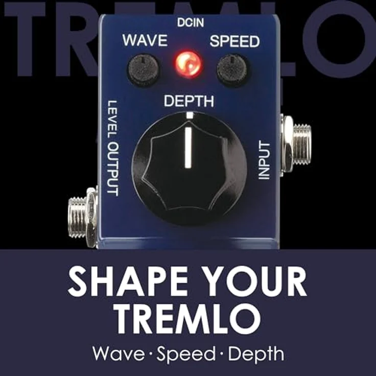 Ibanez TRMINI Effektpedal für E-Gitarre & Bass, Tremolo Effekt mit Wave, Speed und Depth Reglern, Made in Japan – Bild 5