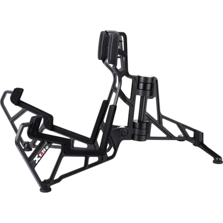 XVive G1 Butterfly Guitar Stand, kompakter Gitarrenständer aus Aluminium mit Silikon- und Gummipolstern, geeignet für akustische und elektrische Gitarren, stabil und transportabel