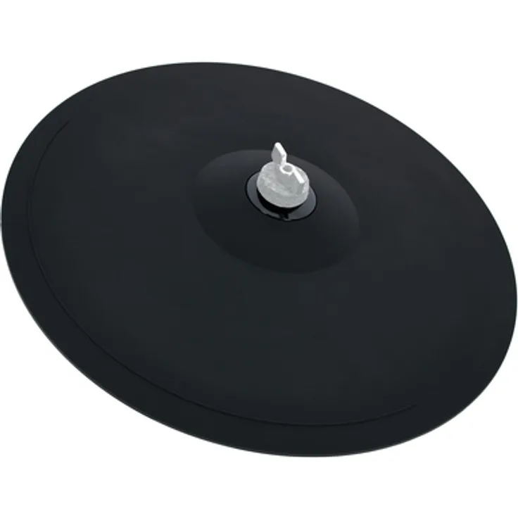 Millenium CC-15 15" Crash Cymbal Pad, Zwei-Zonen Pad mit Abstoppfunktion, schwarz