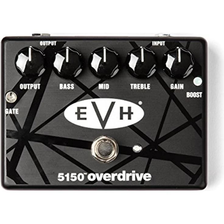 MXR EVH 5150 Overdrive, Eddie Van Halen Signature Overdrive-Pedal mit Reglern für Gain, Bass, Mid, Treble und aktivierbarem Gate, solides Metallgehäuse, 9V Betrieb – Bild 1