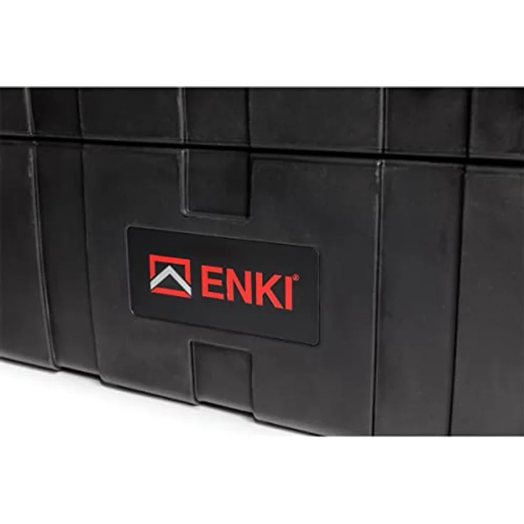 Enki AMG-2 Double Guitar Case 3.Gen, Gitarrenkoffer für 2 E-Gitarren mit EVA Schaumstoffeinlage, rotationsgeformtes Polyethylen, abnehmbarer Deckel, Sicherheitsverschluss, schwarz – Bild 6