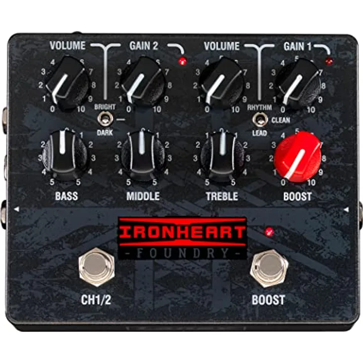 Laney Ironheart Foundry Loudpedal, E-Gitarrenverstärker im Pedalformat, Overdrive-Pedal mit hochwertiger Verarbeitung
