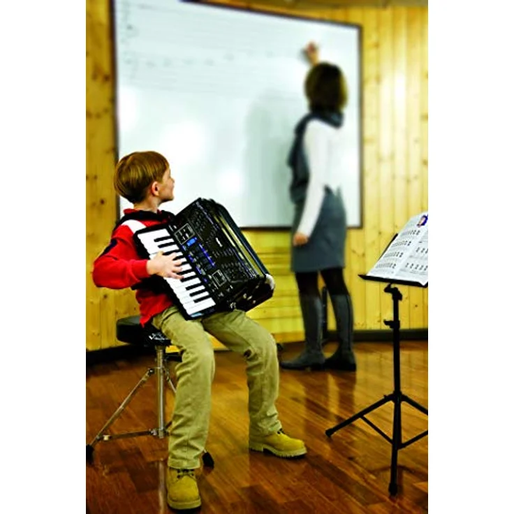 Roland FR-1X BK, Akkordeon mit 26 anschlagdynamischen Tasten, 72 Bassknöpfen, 128-stimmiger Polyphonie und USB-Anschluss, schwarz – Bild 2