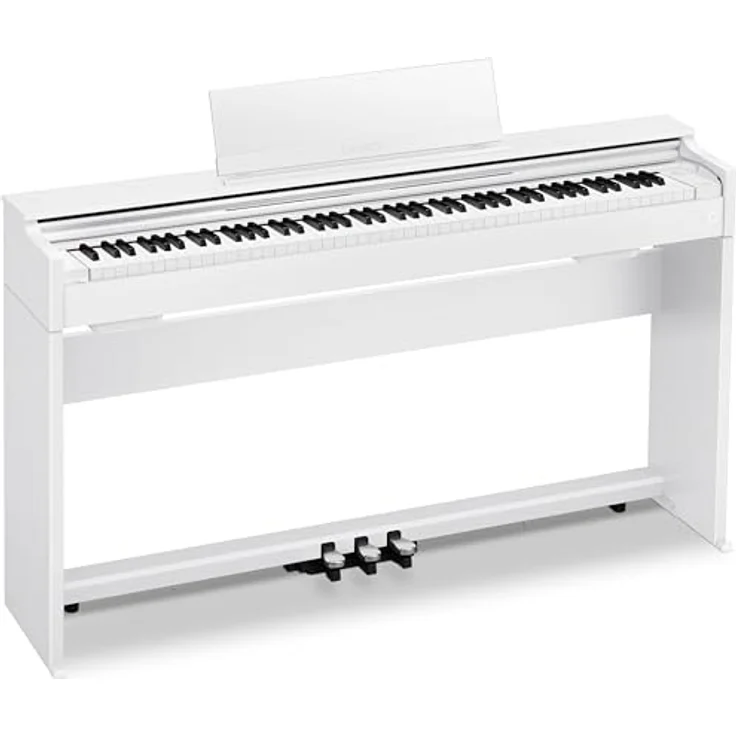 Casio AP-S200 WE, Digitalpiano mit 88 gewichteten Tasten, 19 Sounds, 192-stimmiger Polyphonie, USB-Audio- und Midi-Recording, Farbe: Weiß – Bild 3
