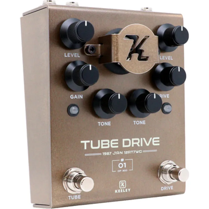 Keeley Tube Drive Distortion, Dual-Channel Overdrive/Distortion Pedal mit Hochspannungs-Röhrenvorstufe, limitierte Sonderauflage (300 Stück)