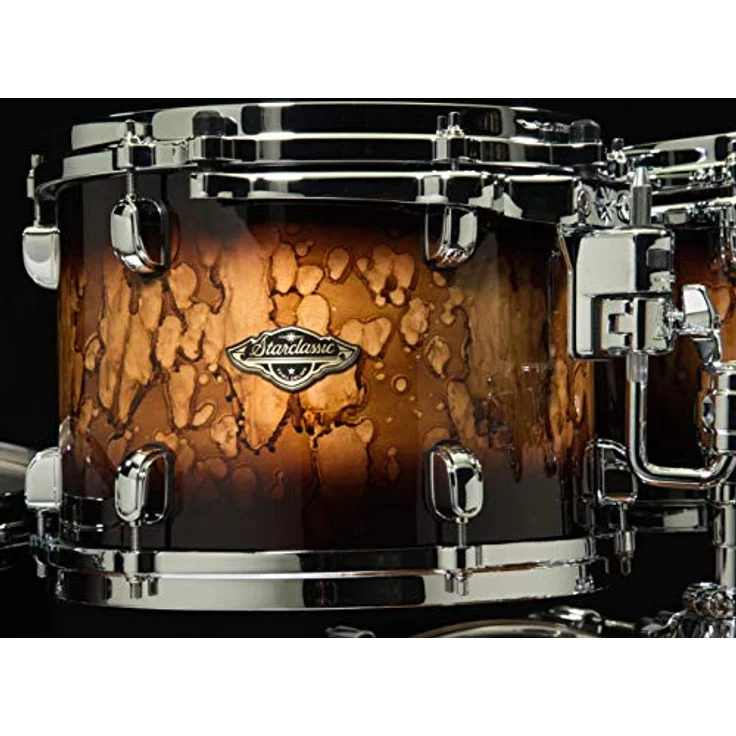 Tama Starclassic Walnut/Birch, 4-teiliges Schlagzeug-Set in Molten Brown Burst, Bass Drum 22"x16", Toms 10"x8" und 12"x9", Stand Tom 16"x14" – Bild 4