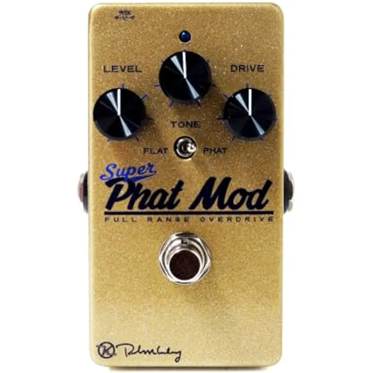 Keeley Super Phat Mod Full Range OD, Overdrive Effekt Pedal mit röhren-artigen JFET Gain-Stufen, True Bypass und Kippschalter für Flat/Fat Modi