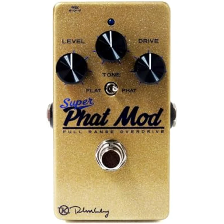 Keeley Super Phat Mod Full Range OD, Overdrive Effekt Pedal mit röhren-artigen JFET Gain-Stufen, True Bypass und Kippschalter für Flat/Fat Modi – Bild 1