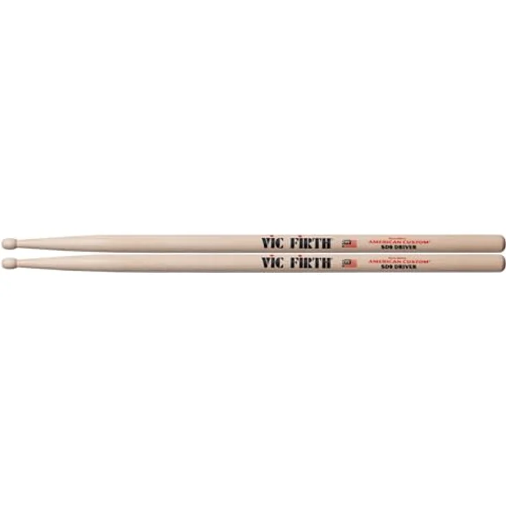 Vic Firth SD9 Driver Maple, Drumsticks aus Ahornholz mit ovalem Holzkopf, 413 mm Länge, 15,5 mm Durchmesser, ideal für Jazz – Bild 1