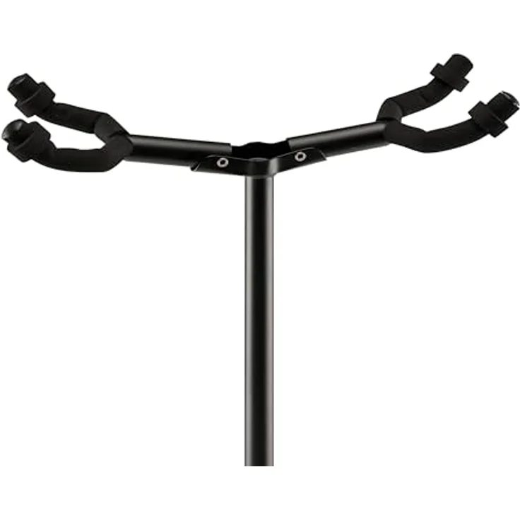 Fender Adjustable Hanging Stand 2-Gtr, Gitarrenständer für 2 Instrumente, höhenverstellbare Halsgabel, stabile Metallkonstruktion, schwarz – Bild 3