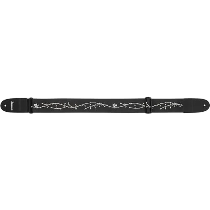 Ibanez GS100TOD BLK Tim Henson, Gitarrengurt mit Tree of Death, schwarz, aus Polypropylen und Leder, verstellbare Länge von 800 mm bis 1400 mm – Bild 2