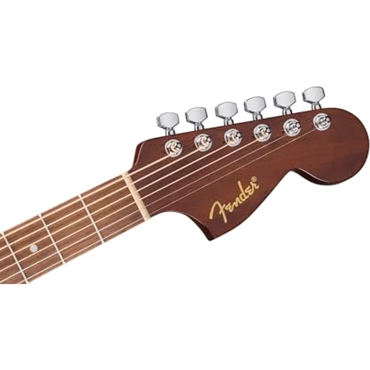 Fender CA STD Monterey E IPG NAT SAP, Westerngitarre mit Elektronik, Fichtendecke, Sapele-Korpus, Natural Sapele, 20 Vintage Bünde – Bild 4