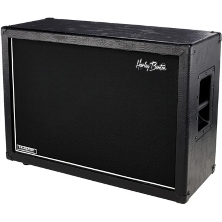 Harley Benton G212 Celestion V30, 2x12" Gitarrenbox mit 120 Watt, schwarzes Tolex, Mono/Stereo schaltbar
